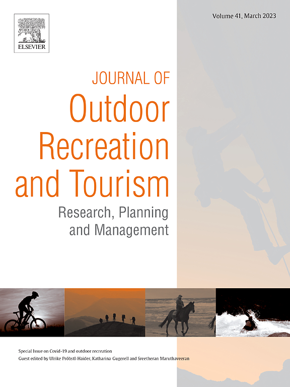Go to journal home page - Journal of Outdoor Recreation and Tourism